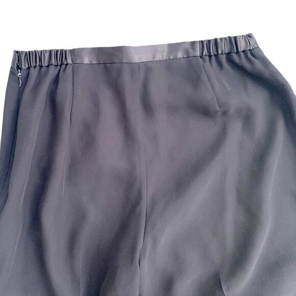 JS Collections Petite Wide Leg Formal Pants Black Wedding Cocktail 14 Petite 14P - Picture 7 of 9